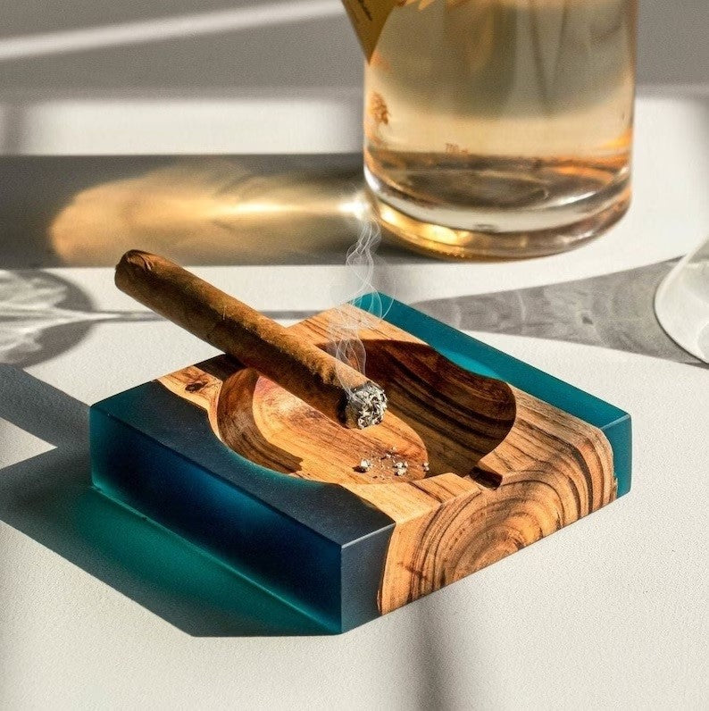 ROGOZ Wood Cigar Ashtray For Men