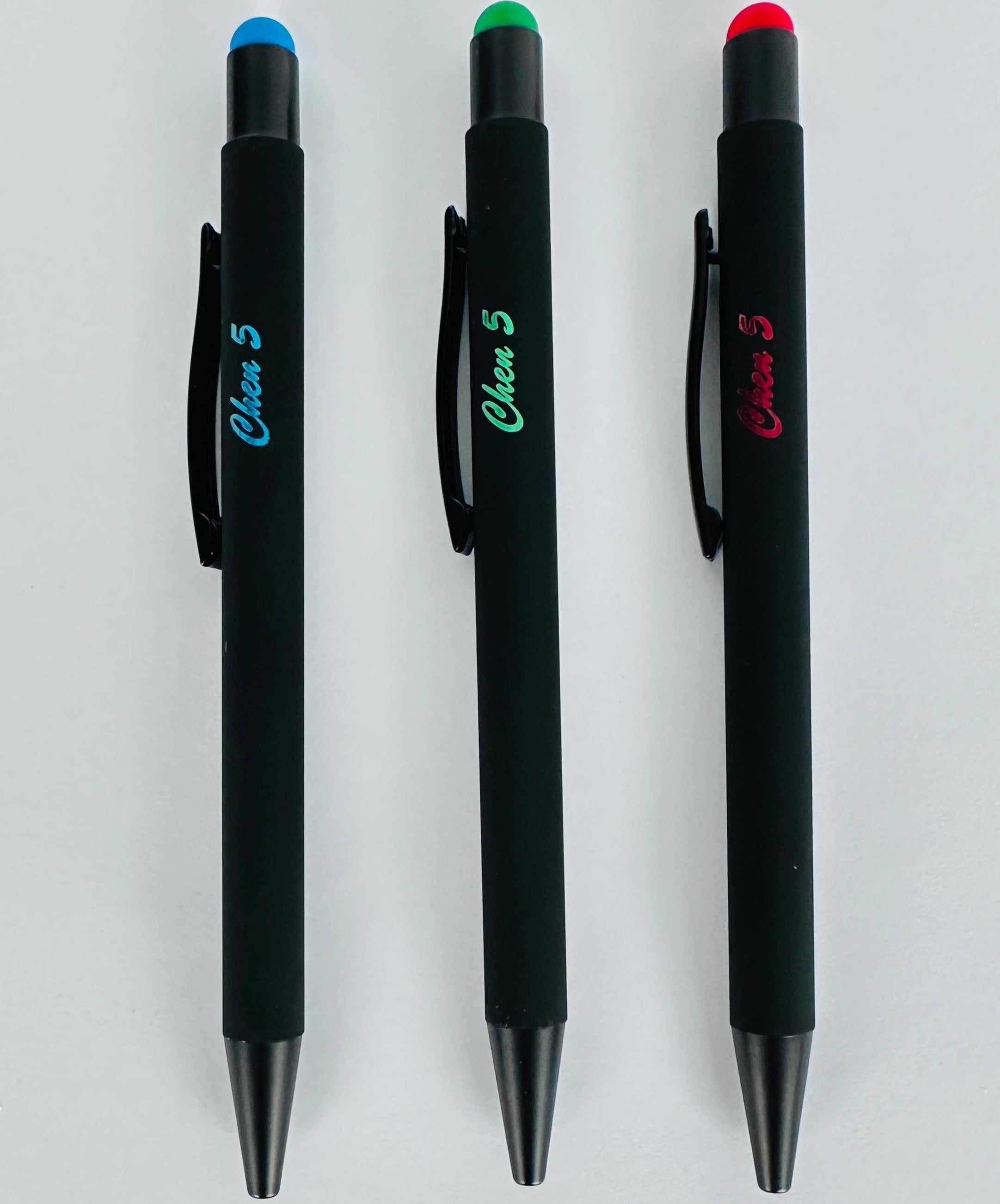 3-Piece Stylus Pen Set Black/Silver