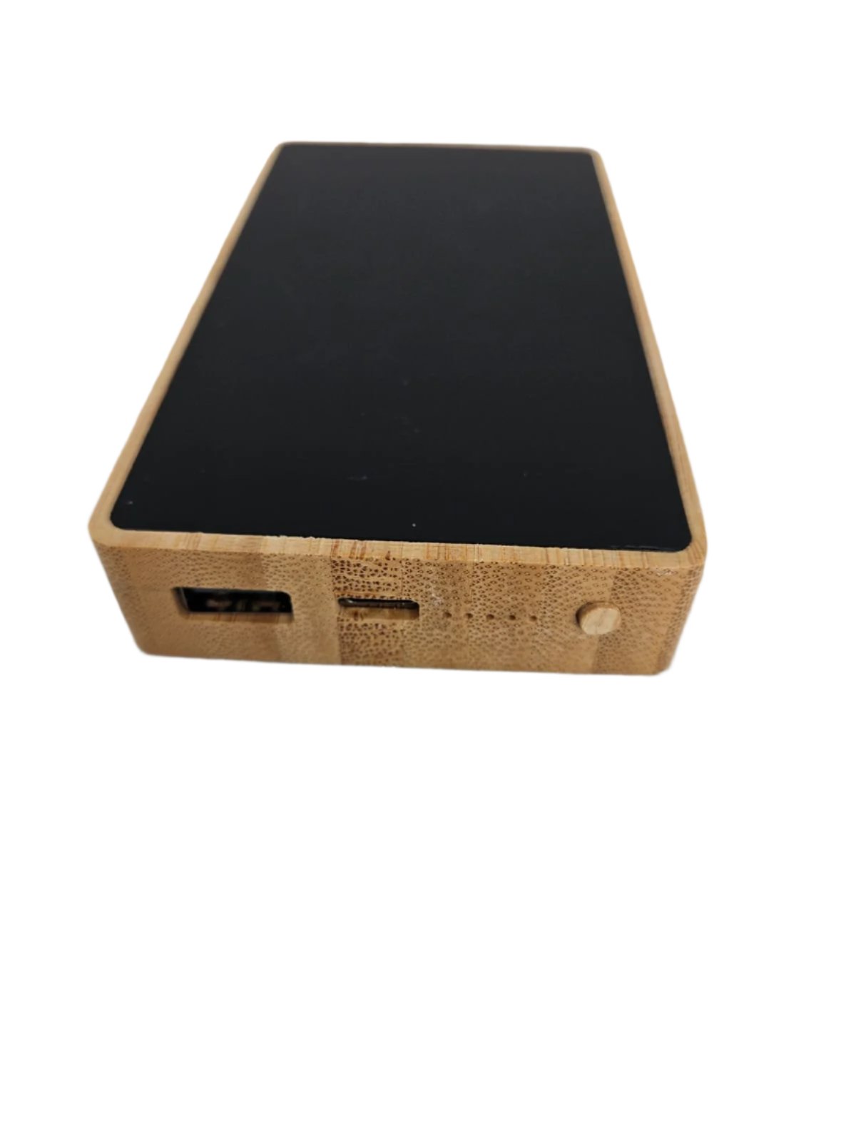 10,000 mAh wooden power bank featuring both USB and Type C ports, combining natural aesthetics with modern technology for on-the-go charging. #EcoTech #SustainableGadgets #WoodenPowerBank #ModernCharging #TechWithStyle #PortablePower