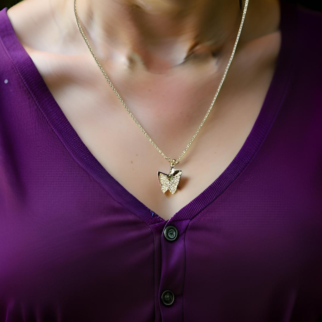 Butterfly Necklaces in 18K Yellow Gold