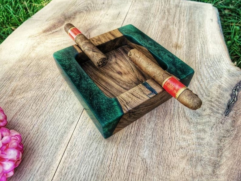 ROGOZ Wood Cigar Ashtray For Men