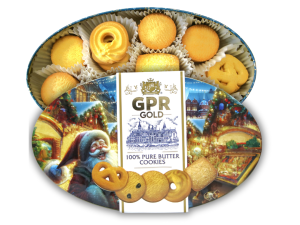 GPR Gold 100% Butter Cookies Christmas Box (340g)