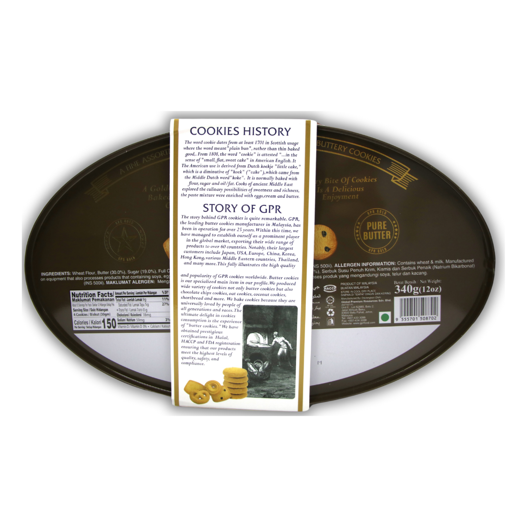 GPR Gold 100% Butter Cookies Christmas Box (340g) - Image 3