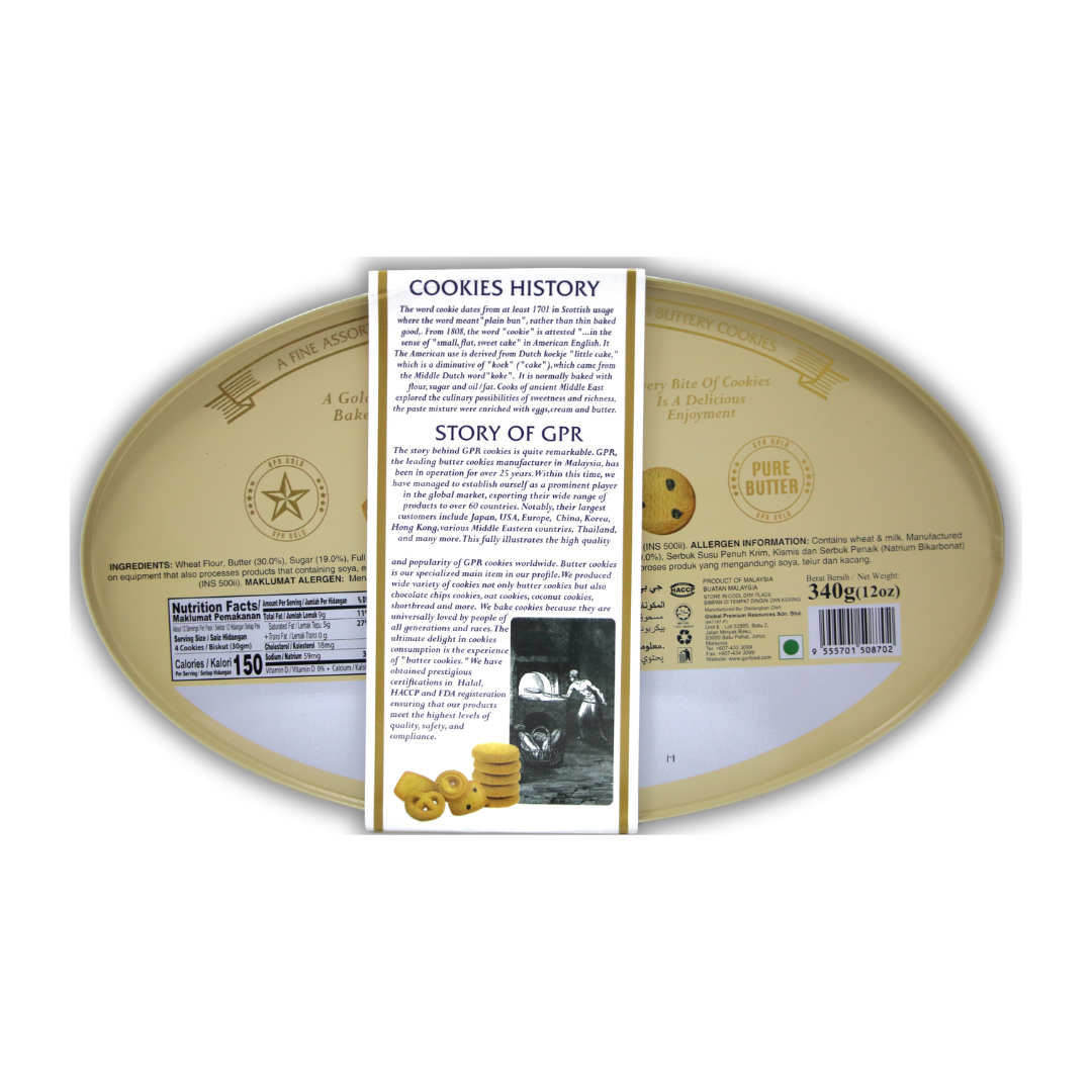 GPR Gold 100% Butter Cookies New Year Box (340g) - Image 3