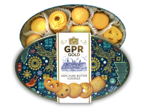 GPR Gold 100% Butter Cookies  Christmas Treat Box (340g)