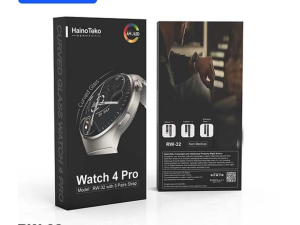 HainoTeko Germany RW-32 Smart Watch with Curved Glass Display + 3 Straps