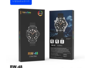 HainoTeko Germany RW-48 Smart Watch With Round Shape AMOLED Display 3 Pair Strap and Wireless Charger