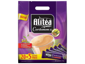Alitea Signature Cardamom Tea Pouch 25G (20 + 5 Free Sticks) - Promo Pack
