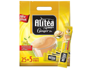 Alitea Signature Ginger Tea Pouch 20G (25 + 5 Free Sticks) - Promo Pack