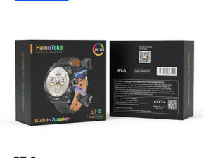 HainoTeko Germany Premium ST-5 Watch Buds With Large Screen Round Shape AMOLED Display