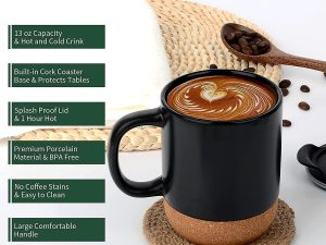Coffee Cork Mug - Anti Spill