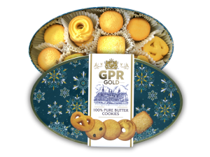 GPR Gold 100% Butter Cookies Snowy Star Box (340g)