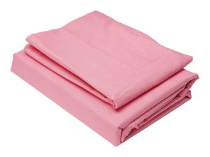 Flat Soft Cotton Dyed Bedsheet with Pillow Covers