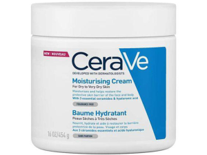 CeraVe Moisturizing Cream | 48H Body and Face Moisturizer for Dry to Very Dry Skin with Hyaluronic Acid and Ceramides | Fragrance Free