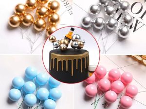 20pcs Set of  Round Ball Cake Toppers