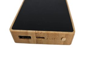 10,000 mAh Wooden Power Bank With USB And Type C Port