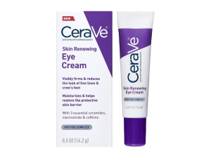 CeraVe Eye Cream for Wrinkles Under Eye Cream with Caffeine, Peptides, Free & Ophthalmologist Tested 0.5 Ounces, fl 0.5 Ounce (Pack of 1)
