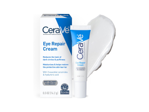 CeraVe Eye Repair Cream Under Eye Cream for Dark Circles and Puffiness Delicate Skin Under Eye Area with Hyaluronic acid and Ceramides | Non-comedogenic, Fragrance Free | 0.5Oz, 14 ML